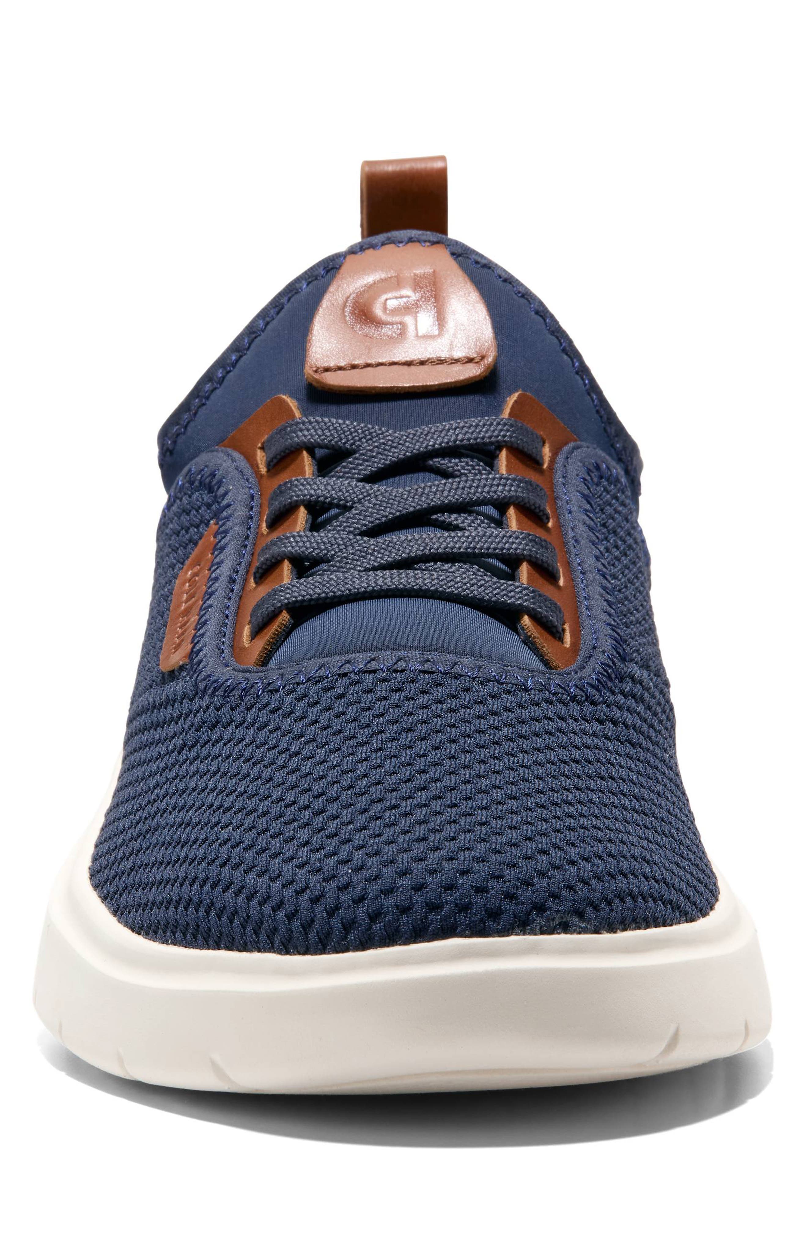 Cole Haan <p>Grand Versiq Sneaker (Men)</p>, Alternate, color, Navy/ British Tan