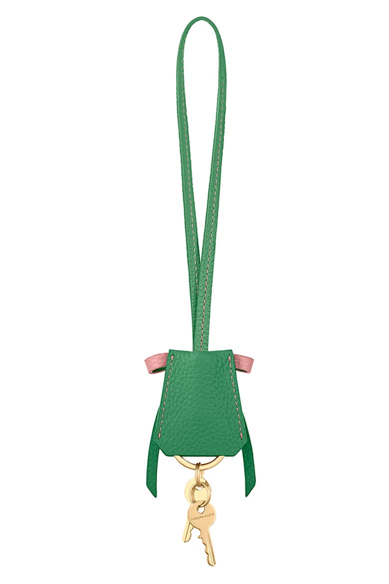 The Bow Padlock Charm, Alternate, color, Emerald Lily