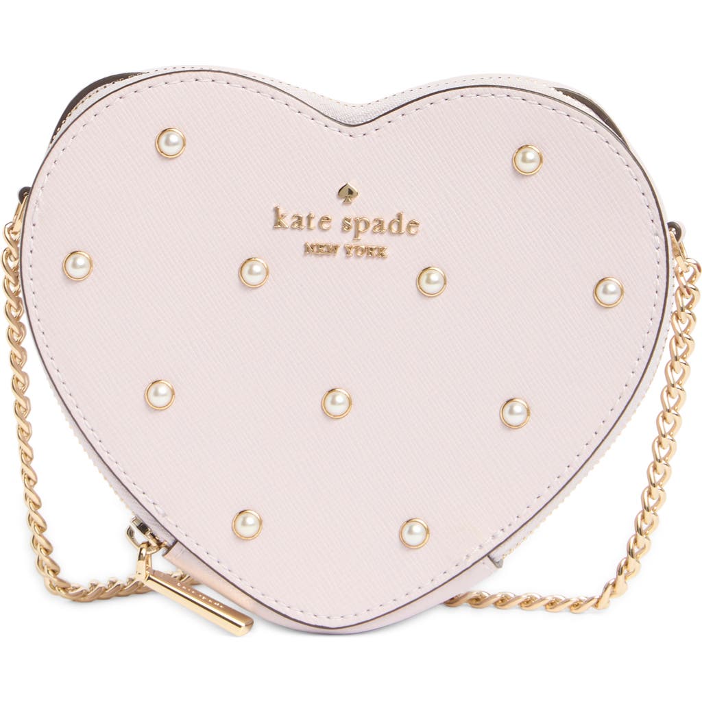 Kate Spade New York Other Love Faux Pearl Stud Leather Heart Crossbody Bag