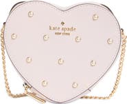 Kate Spade New York other love faux pearl stud leather heart crossbody bag
