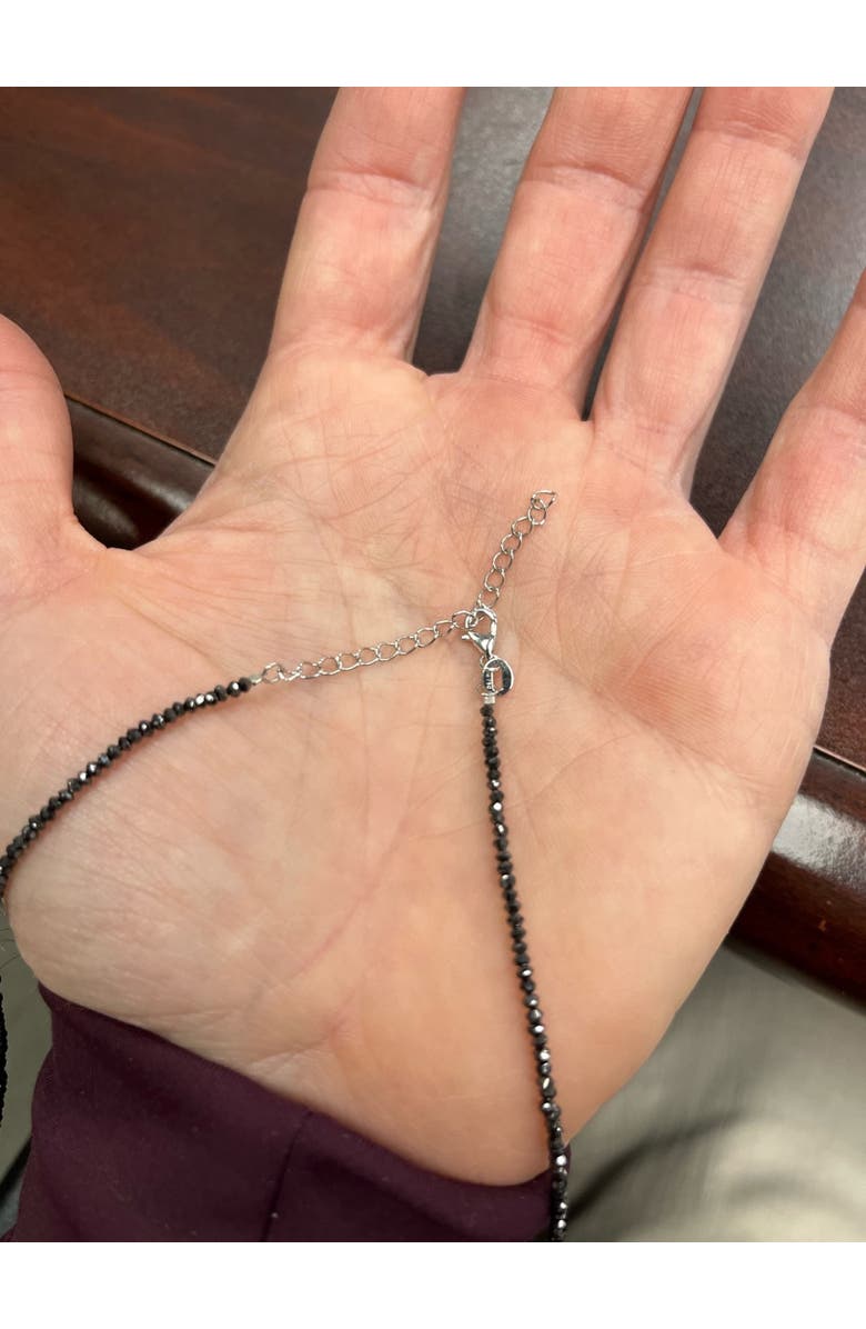 Bliss Diamond 15Ct TW Black Diamond Necklace 16" With 2" Extended 18k Gold, Alternate, color, 