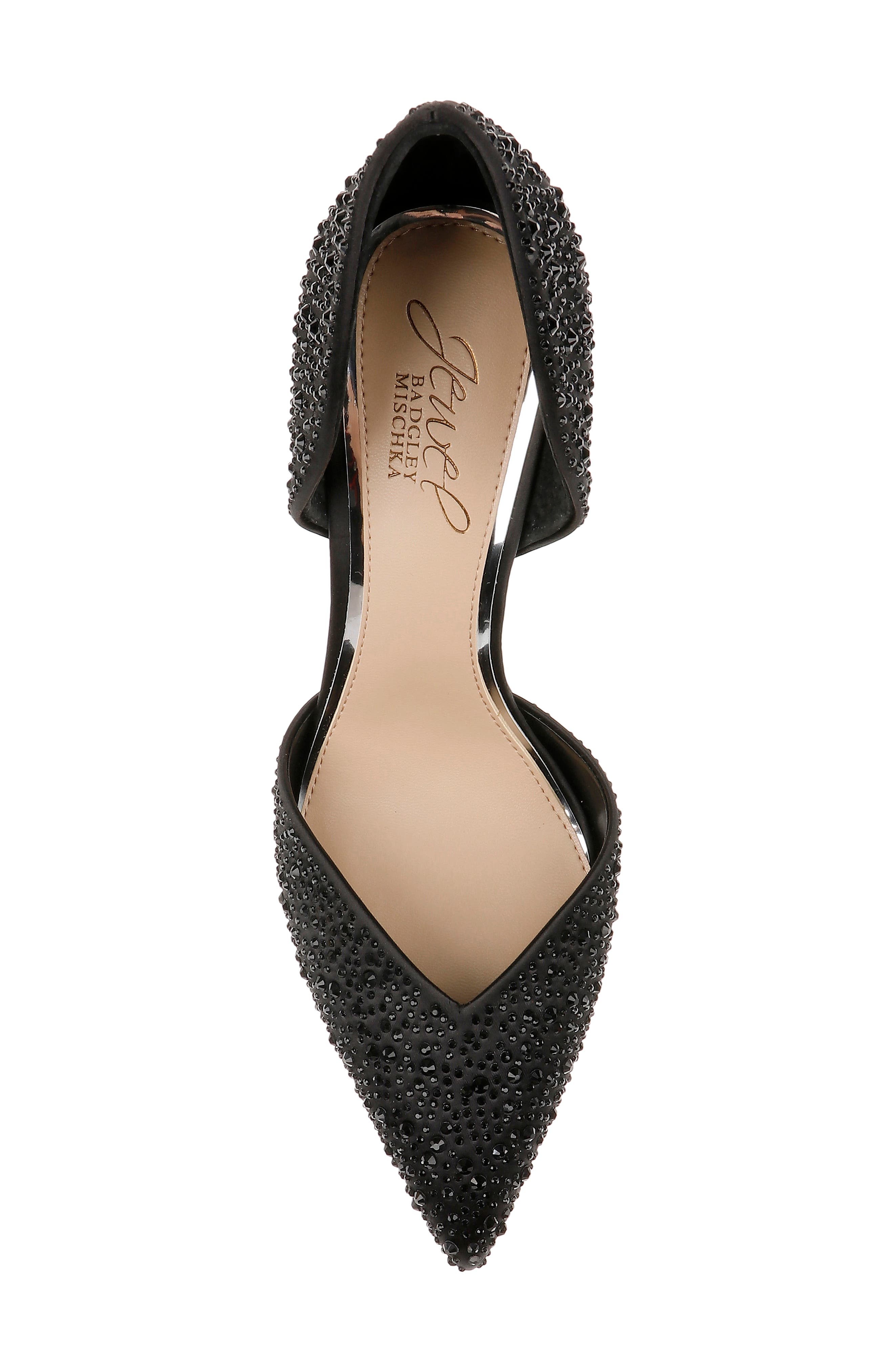 Jewel Badgley Mischka Grace d'Orsay Pointed Toe Pump, Alternate, color, 