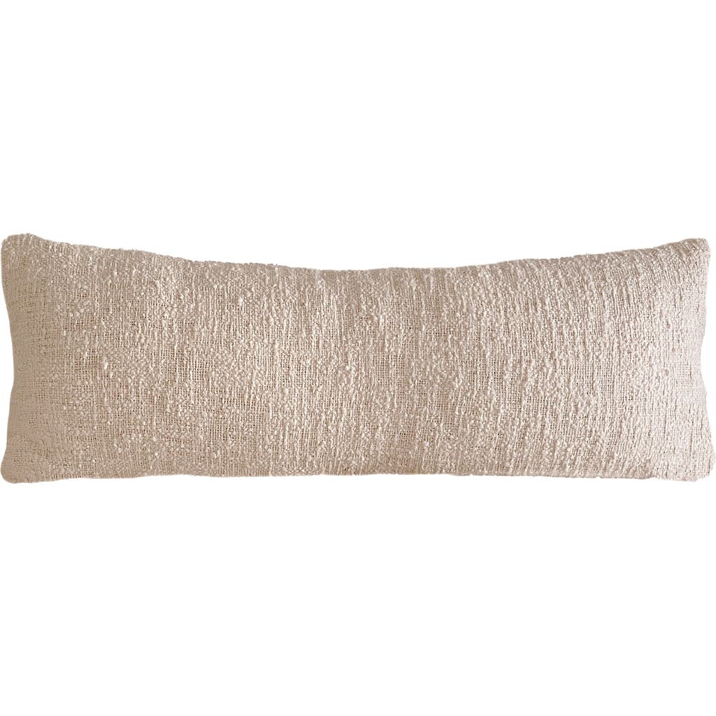 Anaya Cozy Cotton Boucle Body Pillow Cover Only In Beige