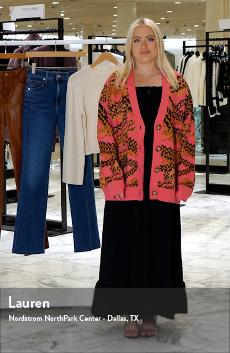 Croco Jacquard Cardigan, sales video thumbnail