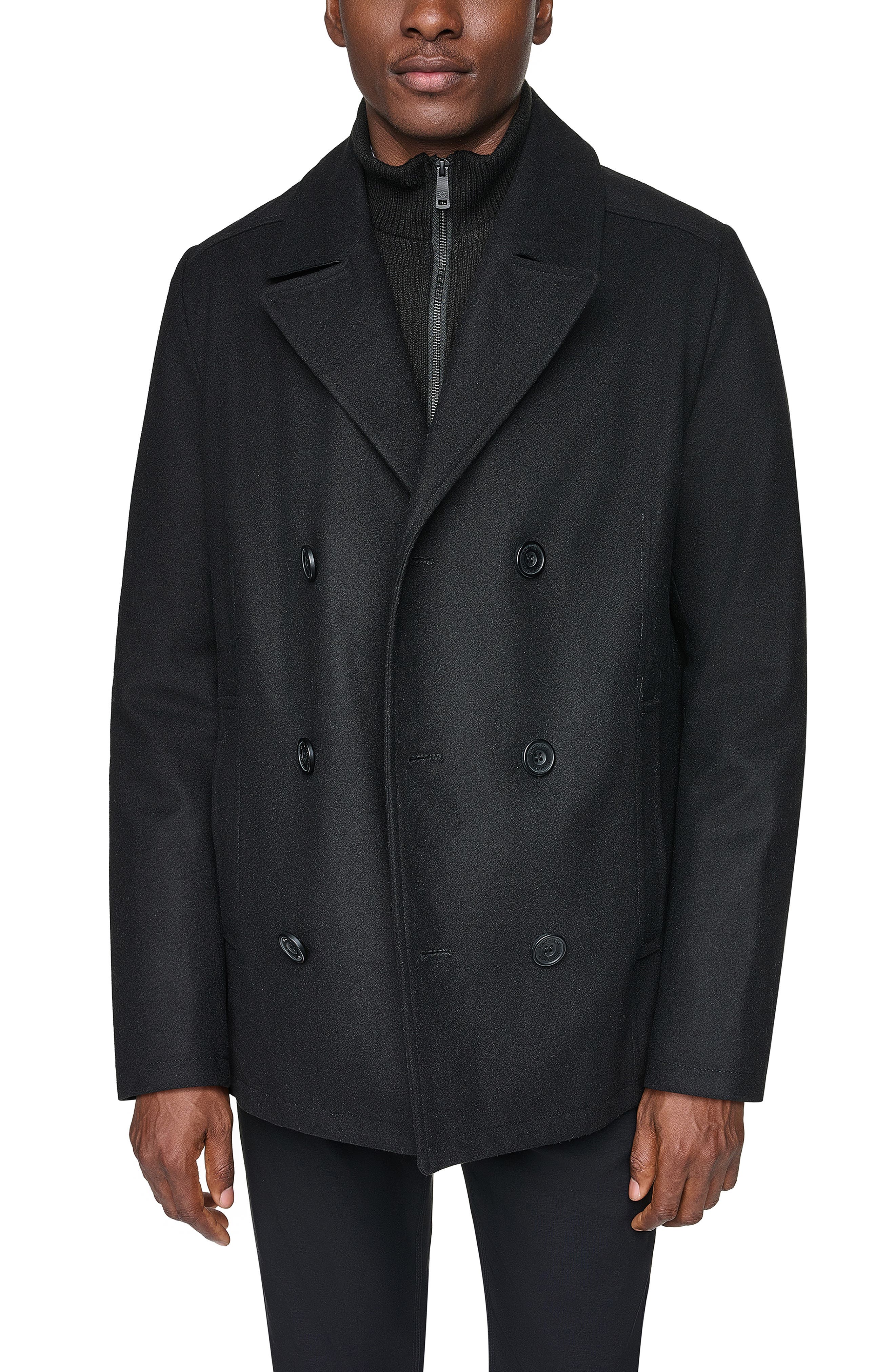 Kenneth Cole New York Classic Wool Peacoat (Men) | Nordstromrack