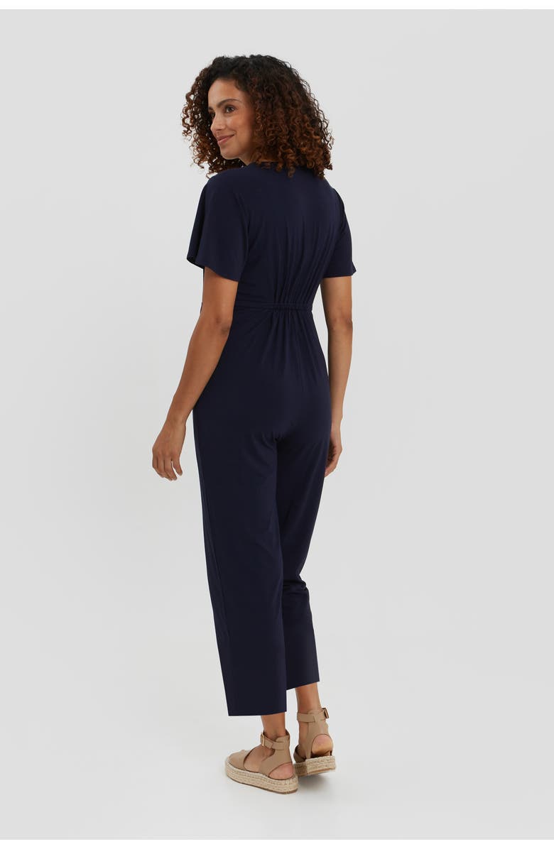 Nom Maternity Lucia Maternity Jumpsuit, Alternate, color, Navy