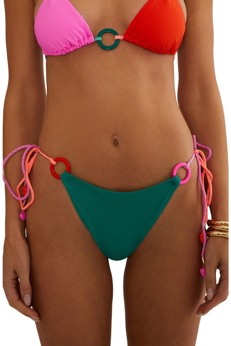 Winona Colorblock Triangle Bikini Top, Main, color, CABO COLORBLOCK