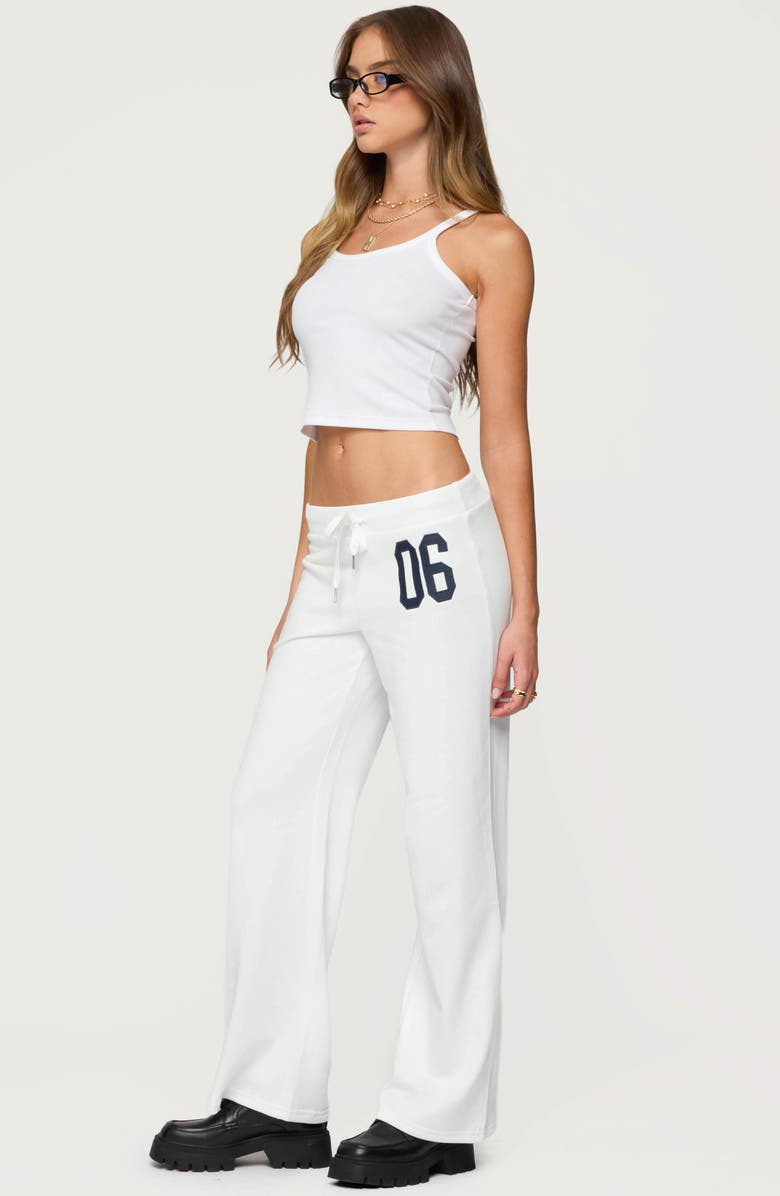 EDIKTED '06 Sweatpants, Alternate, color, White
