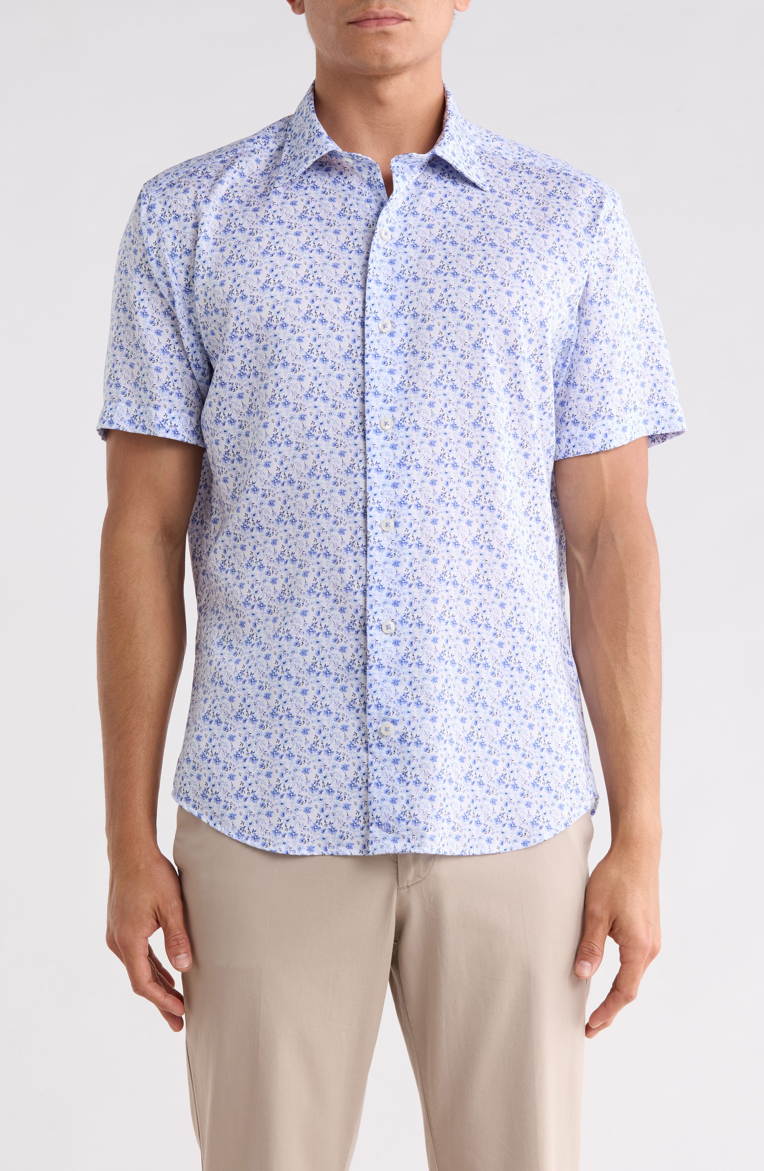 Print Button-Up Shirt