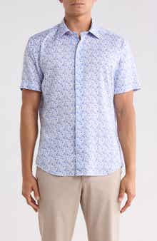 Print Button-Up Shirt