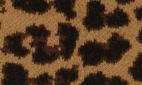 Ellen Tracy Leopard Print Button Front Sweater Vest In Multi
