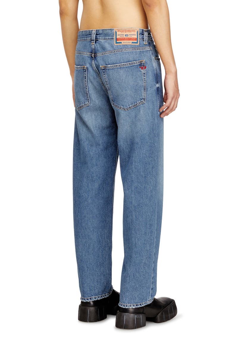 2024 D-Macs Distressed Relaxed Straight Leg Jeans, Alternate, color, DENIM