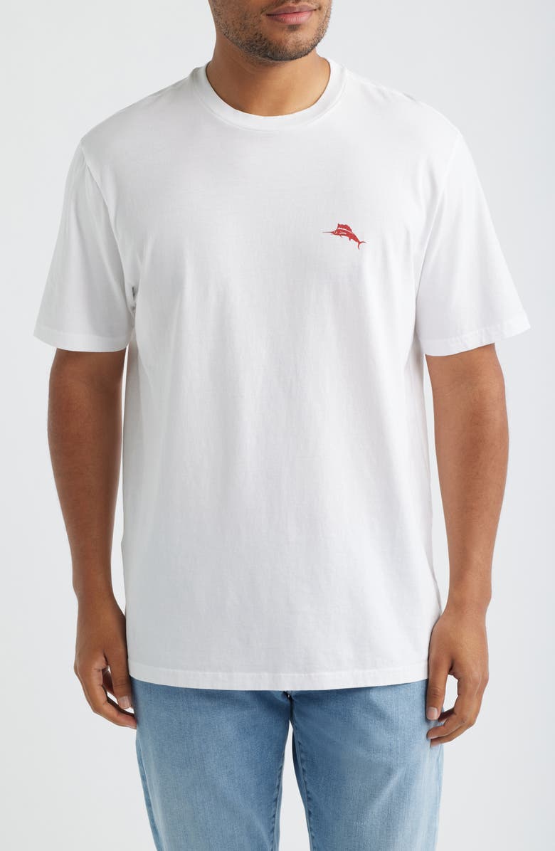 Tommy Bahama Claw & Order Graphic T-Shirt, Main, color, White