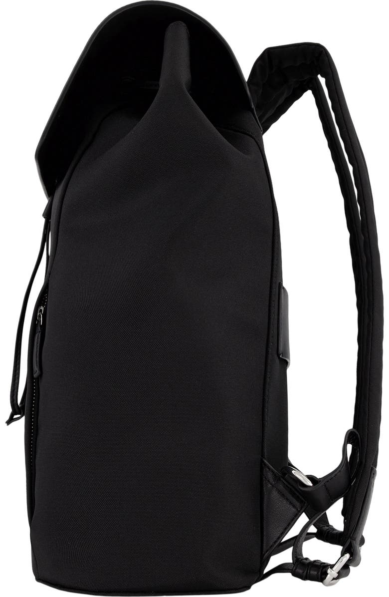 Vince Drayton Leather
Nylon Flap Backpack, Alternate, color, Black