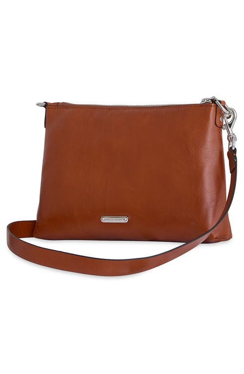 Rebecca Minkoff Kit Leather Crossbody Bag In Brown
