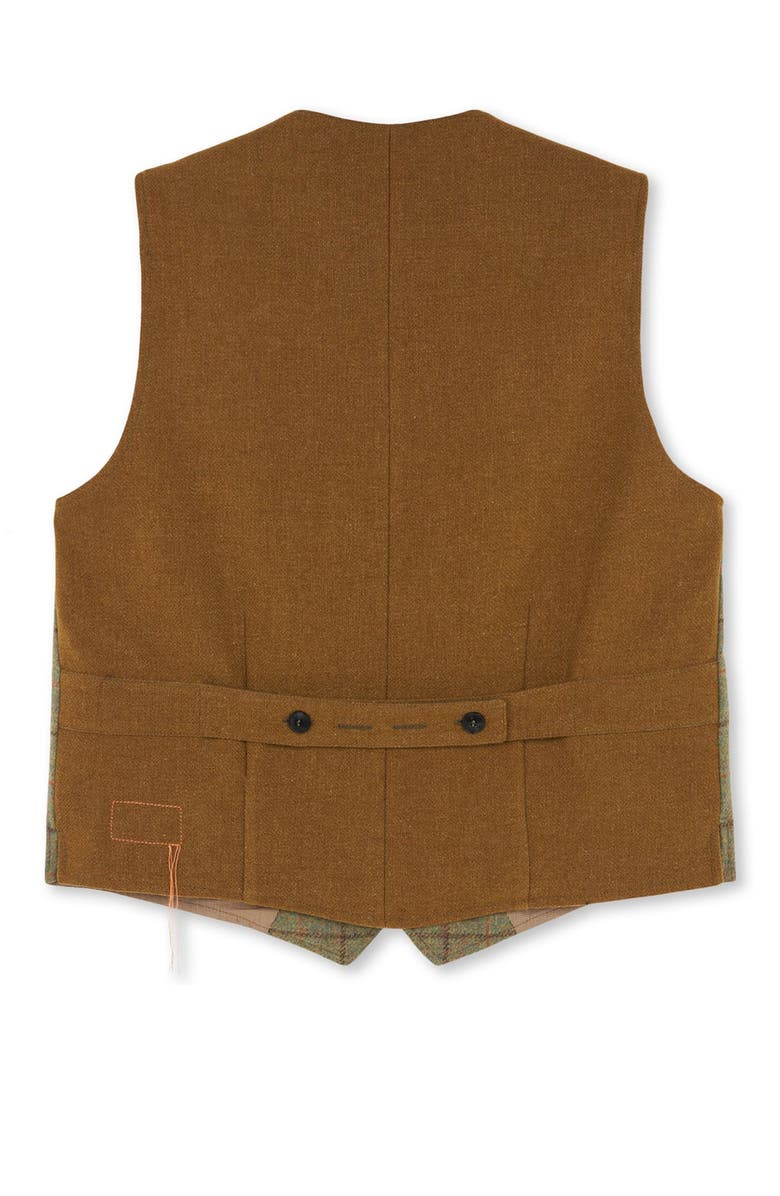 Fortela Sartoriale Wool Check Vest, Alternate, color, Multicolor