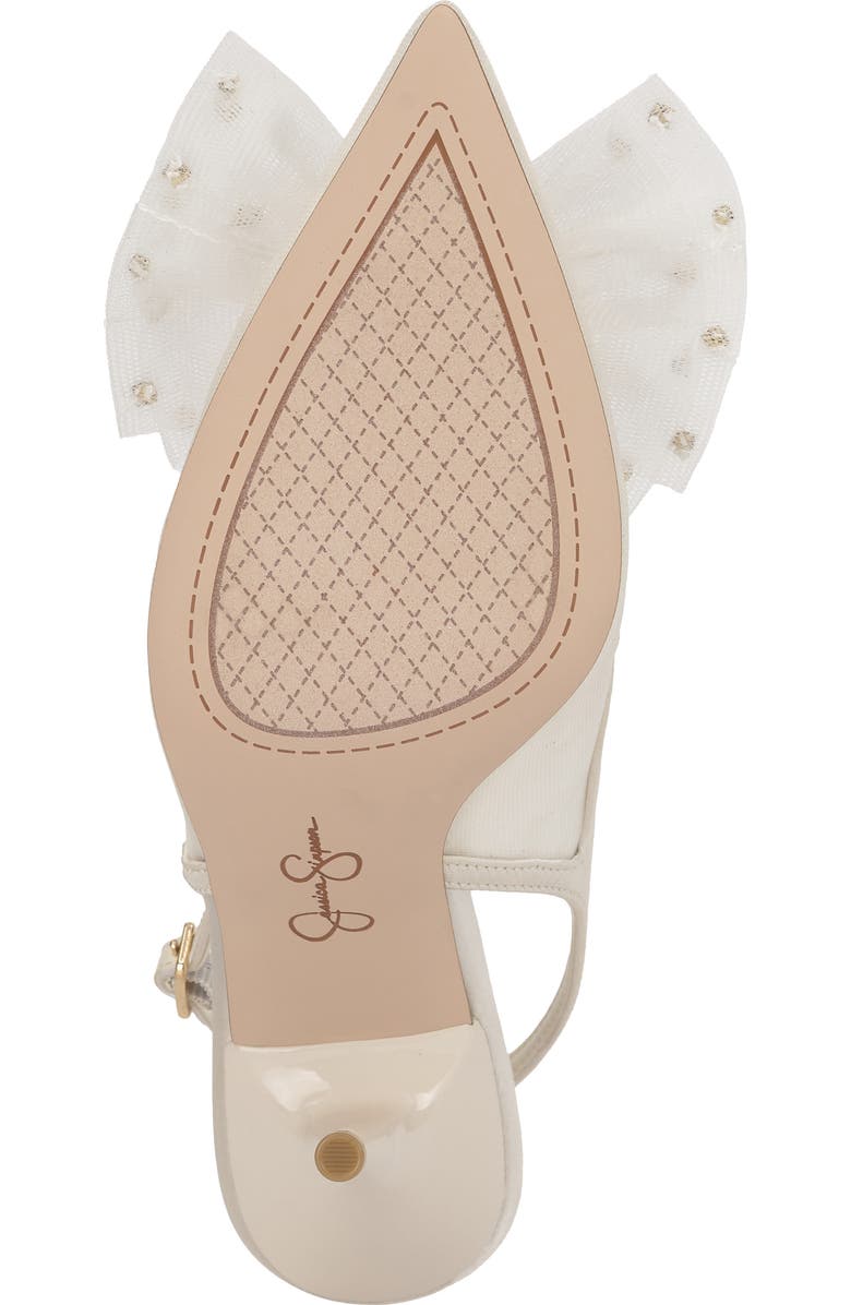 Jessica Simpson Lavilra Slingback Pointed Toe Pump, Alternate, color, Off White