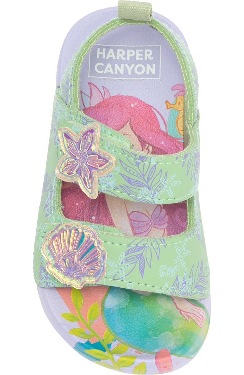Harper Canyon Kids' Disney<sup>®</sup> Ariel Sandal, Alternate, color,