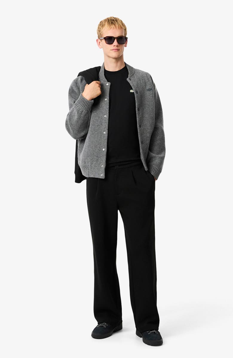 Lacoste Classic Fit Cotton Graphic T-Shirt, Alternate, color, Black