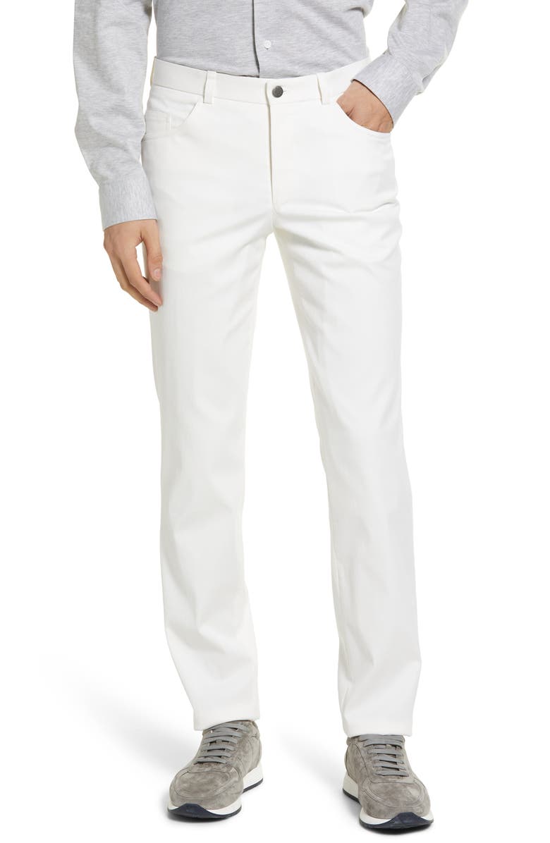 Jack Victor Sage Five-Pocket Pants, Main, color, White