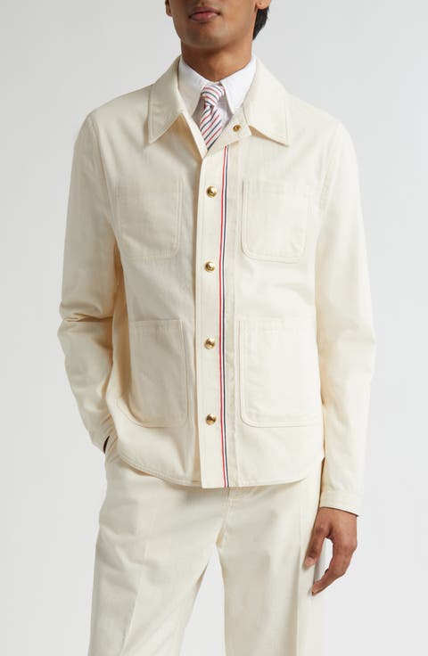 美品★カーディガン トリコロール THOM BROWNE 類似品 白 S THOM BROWNE - THOM BROWNE トムブラウン カーディガン M 白