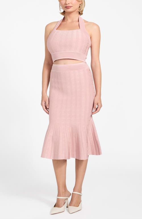 Guess Sofie Mermaid Midi Skirt In Pink