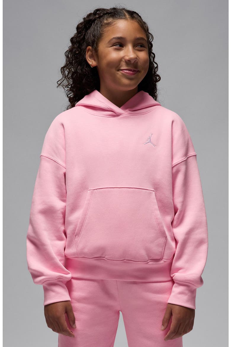 Kids' Brooklyn Fleece Hoodie, Alternate, color, MEDIUM SOFT PINK