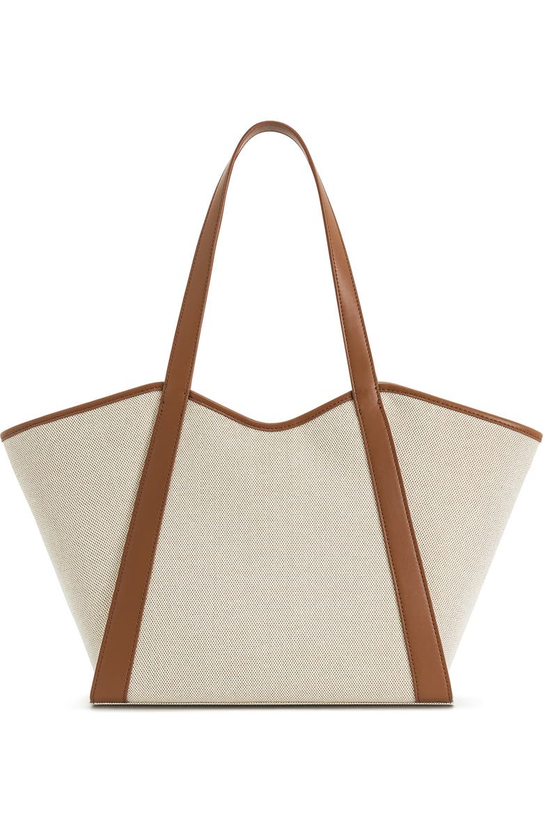 JW PEI Large Kiana Canvas Tote, Alternate, color, Brown Canvas