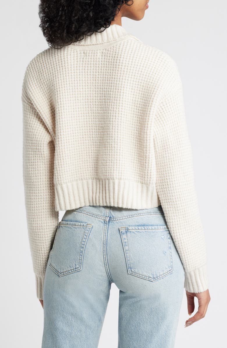 PacSun Gabriella Waffle Stitch Crop Sweater, Alternate, color, 