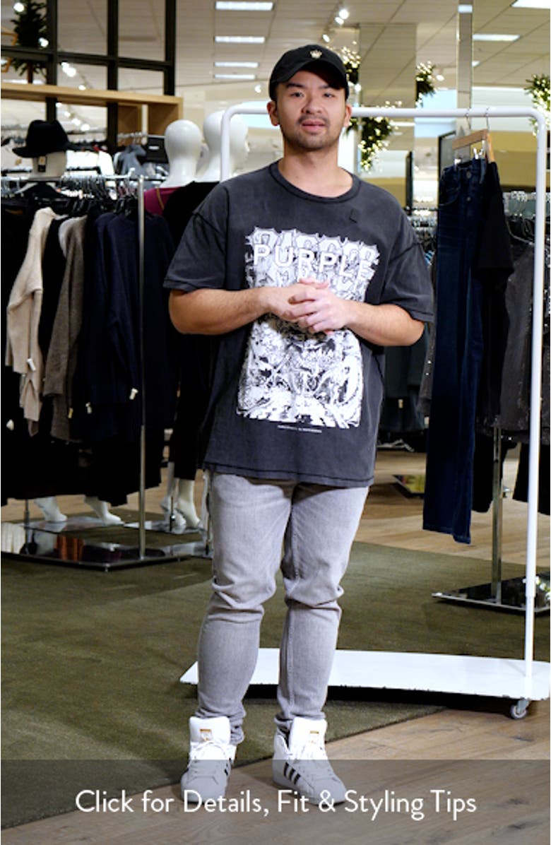 Textured Inside Out Cotton Graphic T-Shirt, sales video thumbnail