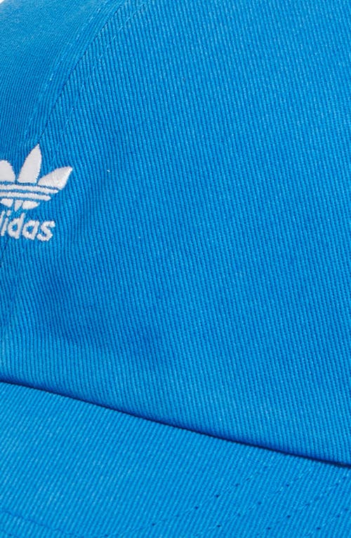 Adidas Originals Mini Trefoil Relaxed Strap Back Hat In Bluebird