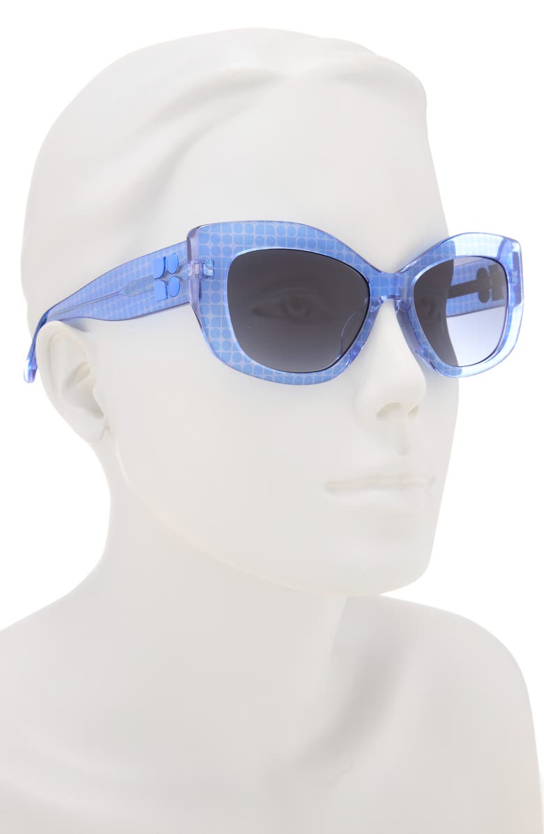 Kate Spade New York Frida 54mm Cat Eye Sunglasses, Alternate, color, Blue
