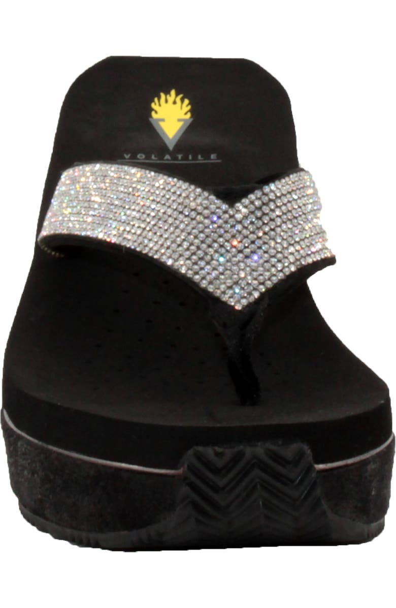 Volatile Glimpse Wedge Flip Flop, Alternate, color,