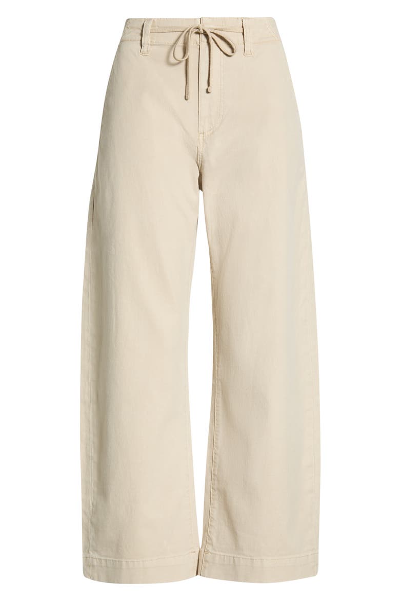 Arellia Drawstring High Waist Ankle Barrel Pants, Main, color, VINTAGE BISCOTTI