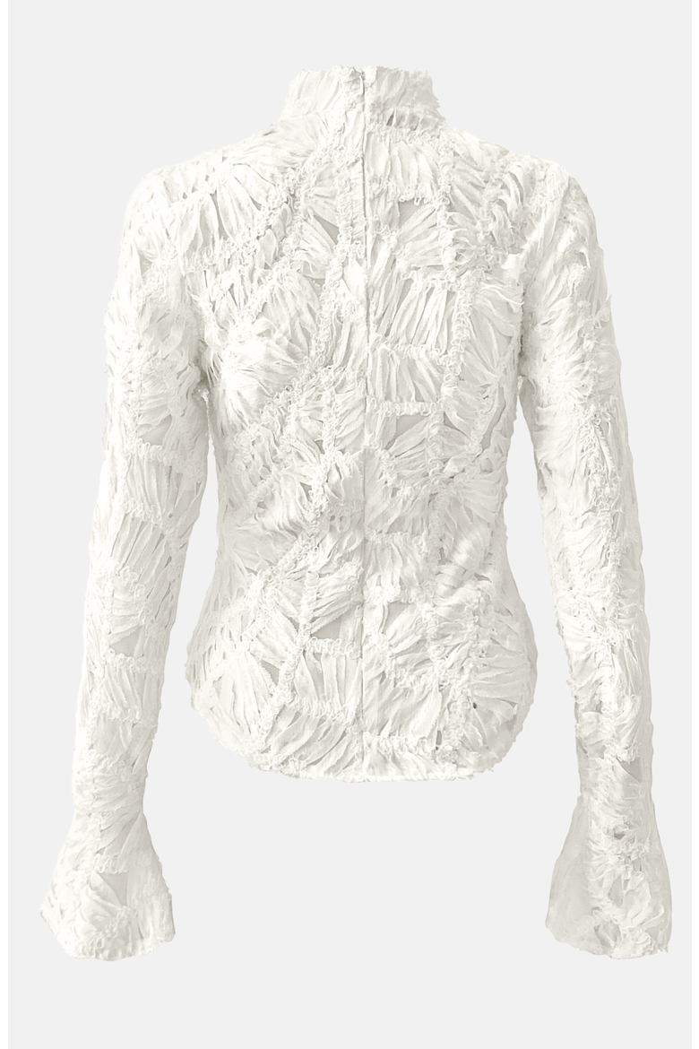 Cassie Blouse, Alternate, color, White