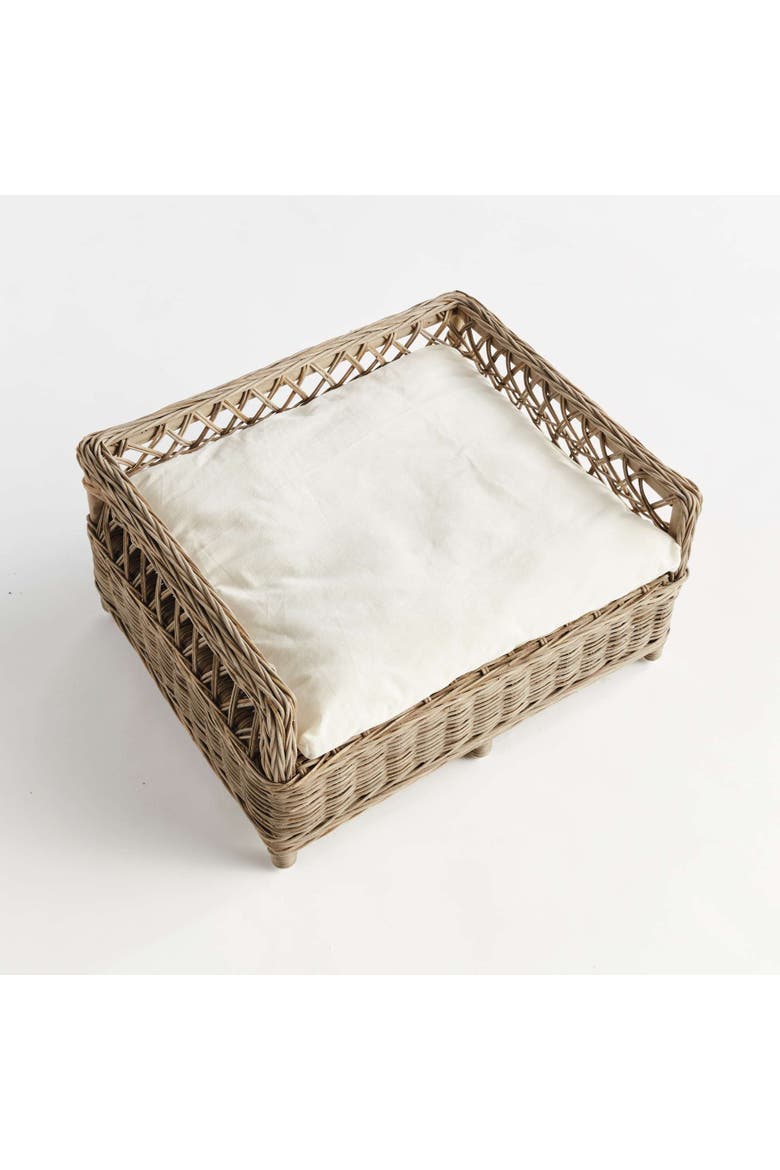 Normandy Small Raised Pet Bed 17.5" x 21.25", Alternate, color, Brown