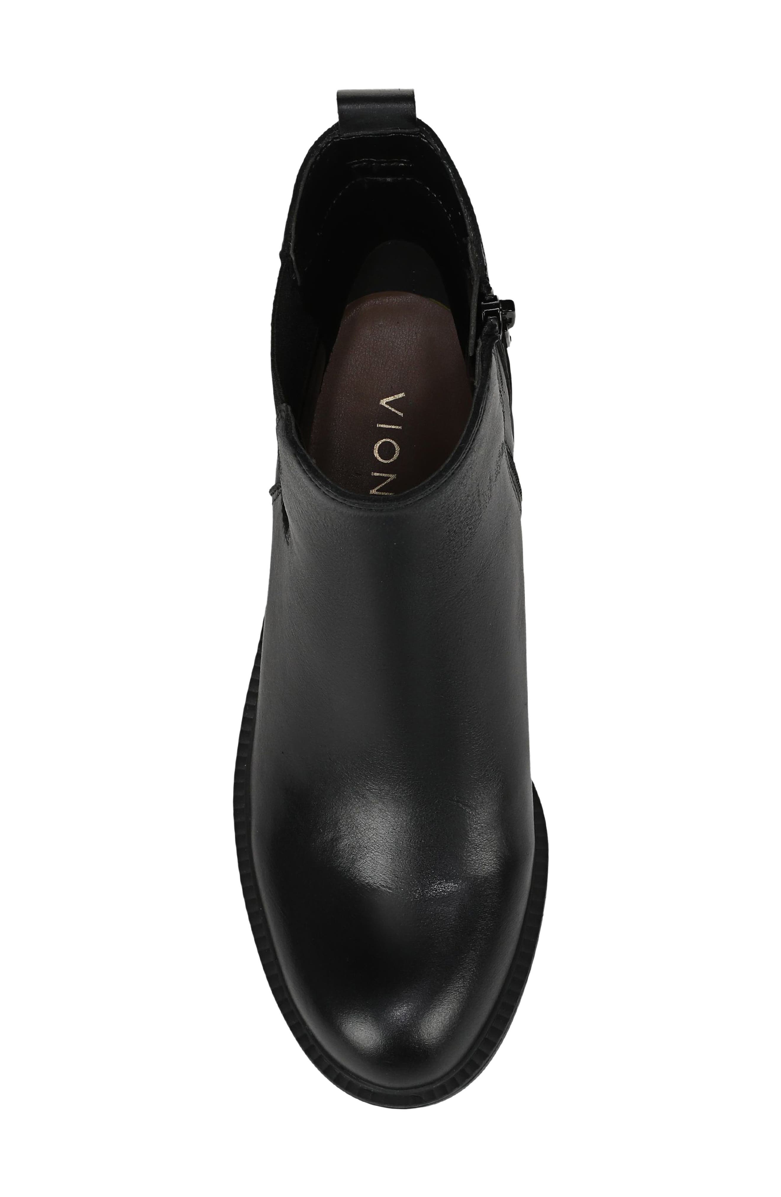 Tallulah Leather Bootie, Alternate, color, BLACK LEATHER