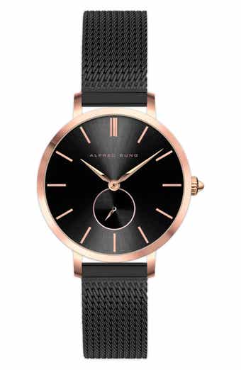 Alfred Sung Serenity Mesh Strap Watch, 33mm