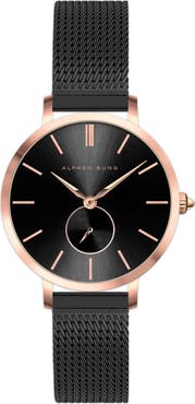 Alfred Sung Serenity Mesh Strap Watch, 33mm