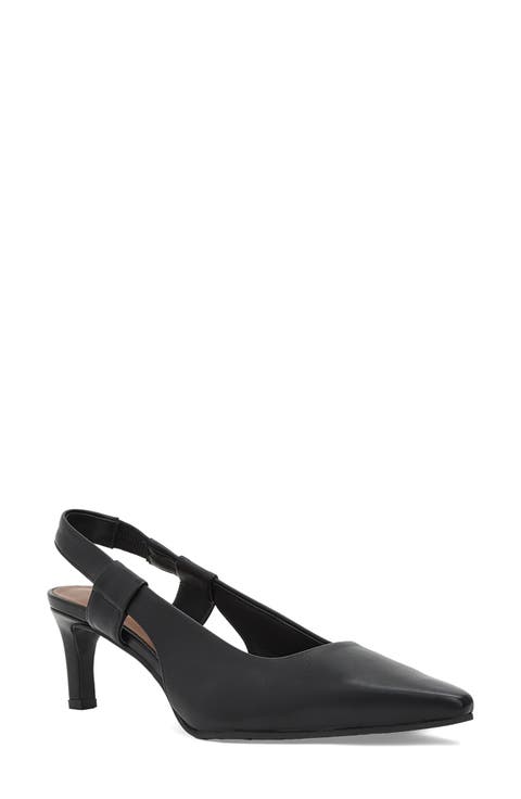 Charm Kitten Heel Slingback Pump