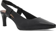 Aquatalia Charm Kitten Heel Waterproof Slingback Pump