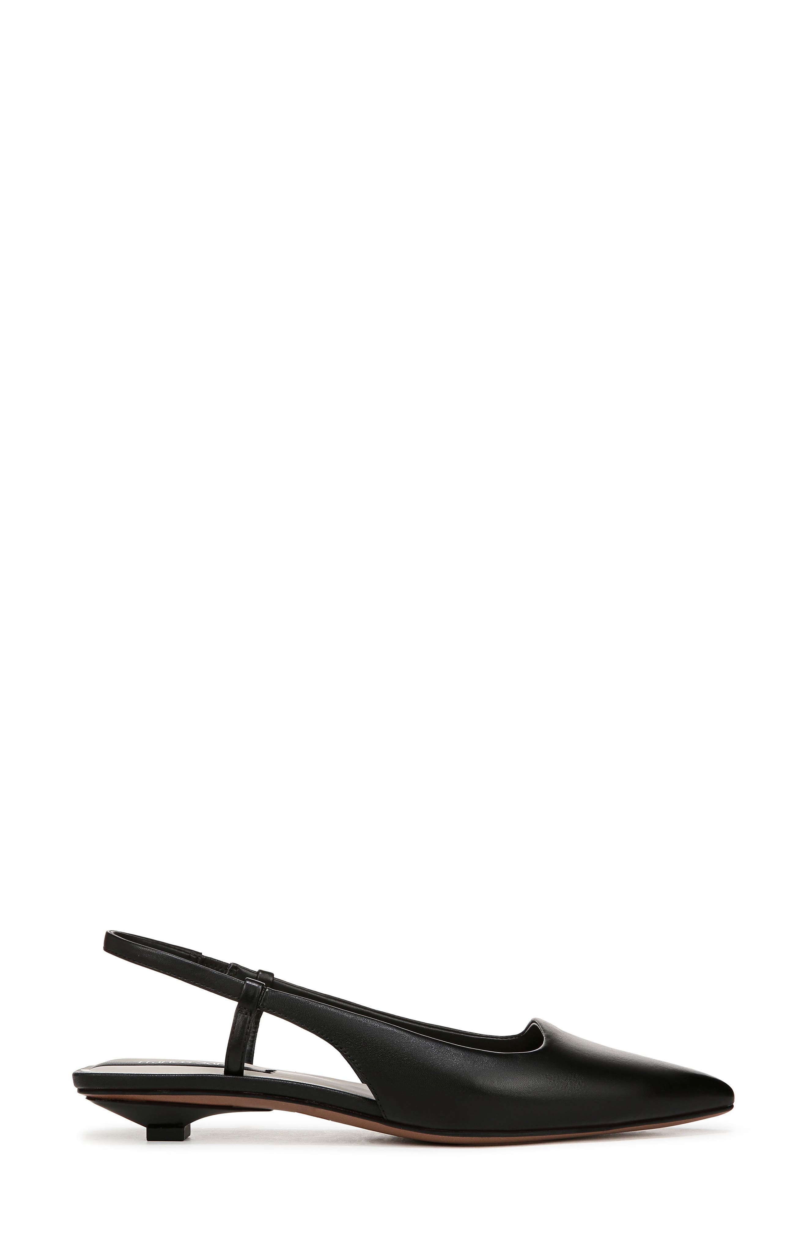 Franco Sarto Palmira Slingback Pointed Toe Pump - Wide Width Available, Alternate, color, Black