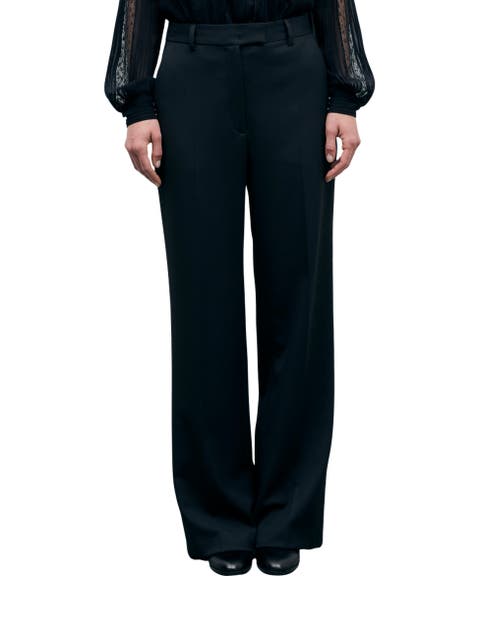 High Waisted Wide Leg Trousers