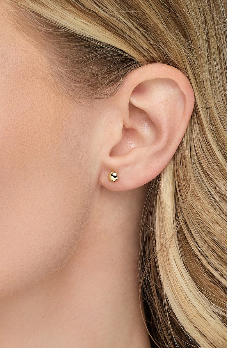 Bony Levy 14K Yellow Gold Star Stud Earrings, Alternate, color, 14K Yellow Gold