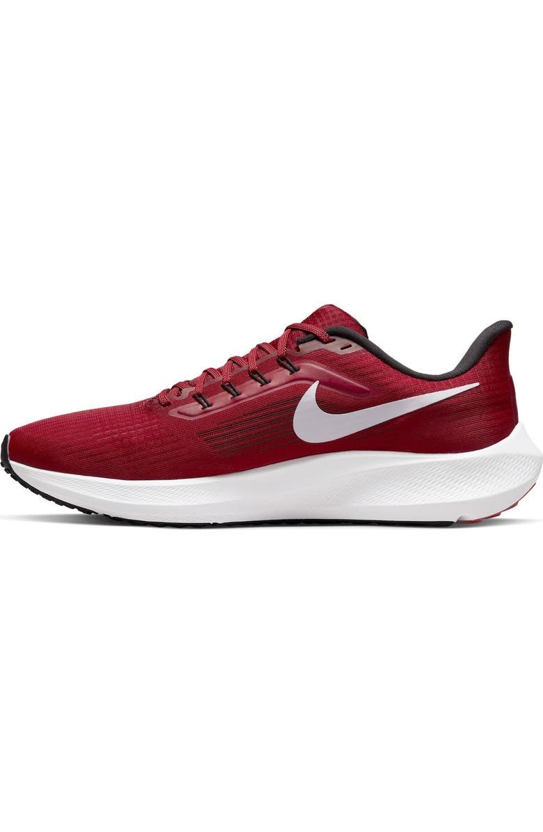 Nike Unisex Nike Cardinal Arkansas Razorbacks Zoom Pegasus 39 Running Shoe, Alternate, color,