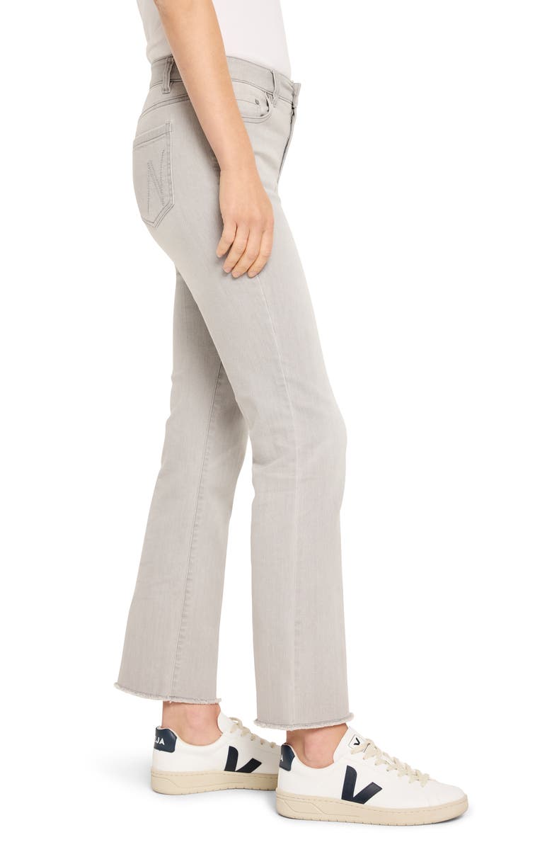 NIC+ZOE Frayed Ankle Demi Bootcut Jeans, Alternate, color, Mercury