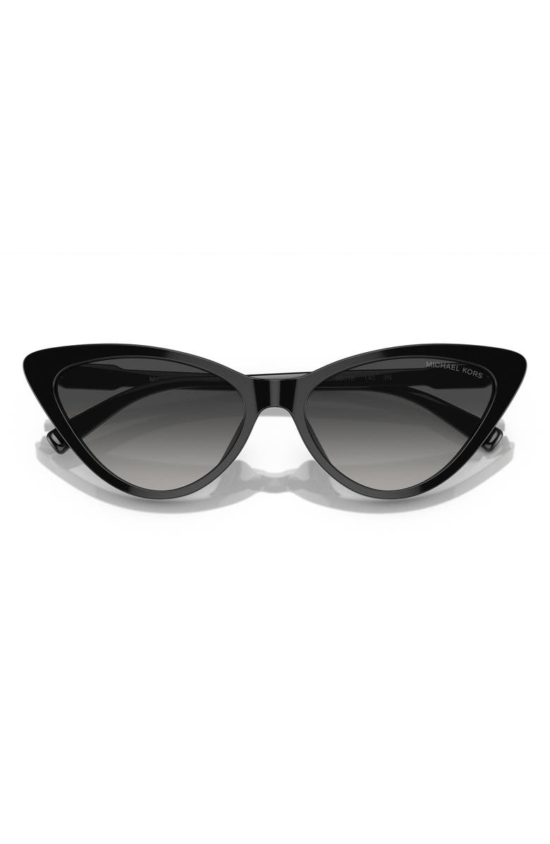 Michael Kors Harbour Island 56mm Cat Eye Sunglasses, Alternate, color, Black
