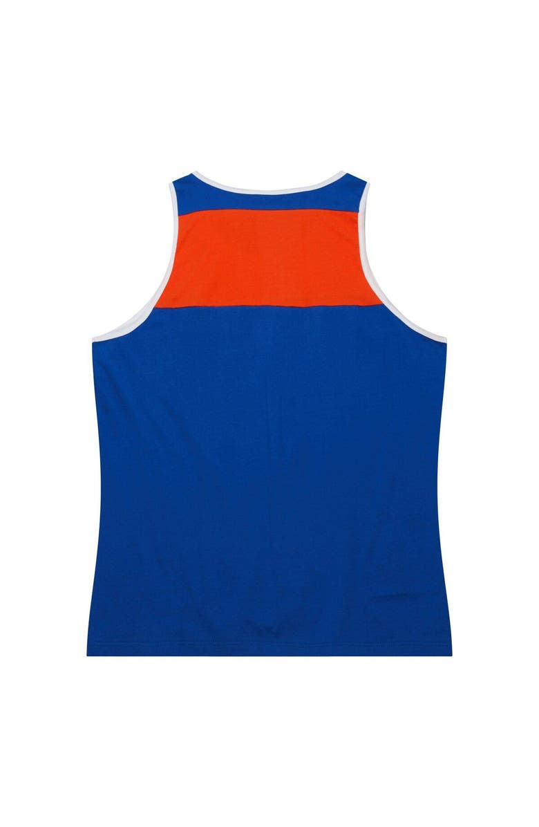 Mitchell & Ness Men's Mitchell & Ness Royal/Orange Denver Broncos Gridiron Classics Heritage Colorblock Tank Top, Alternate, color, Royal