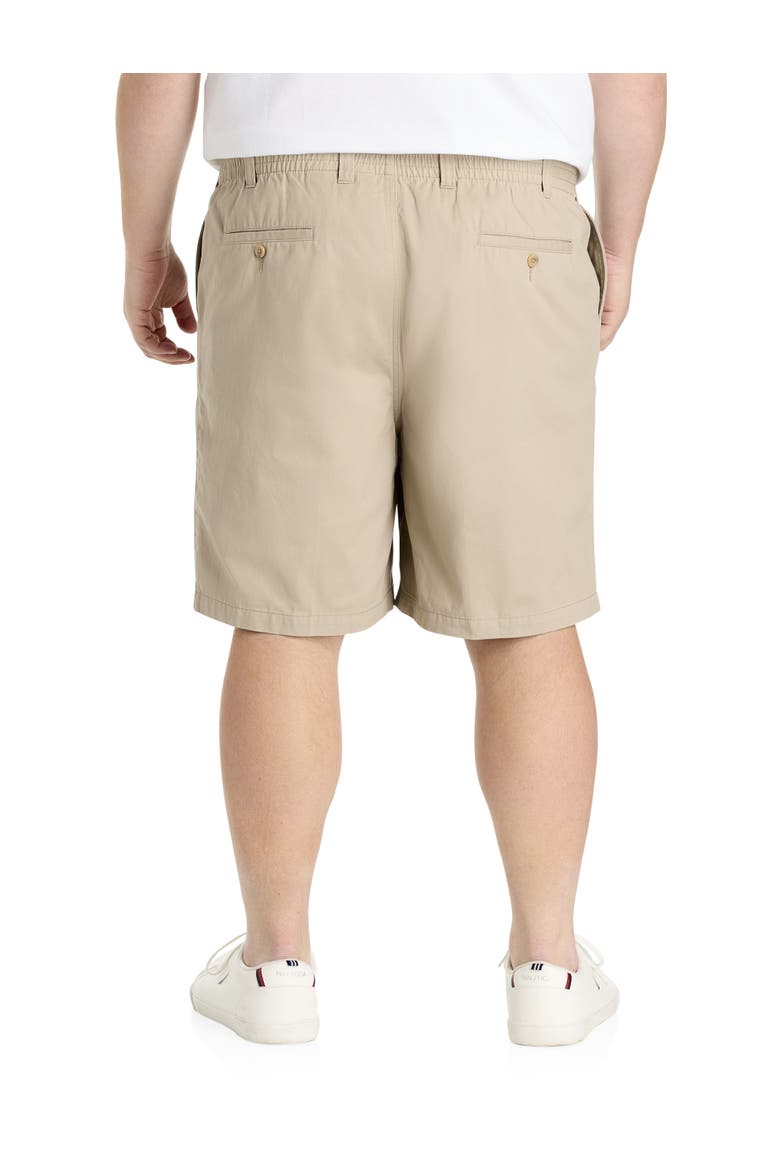 Big & Tall Elastic-Waist Shorts, Alternate, color, KHAKI