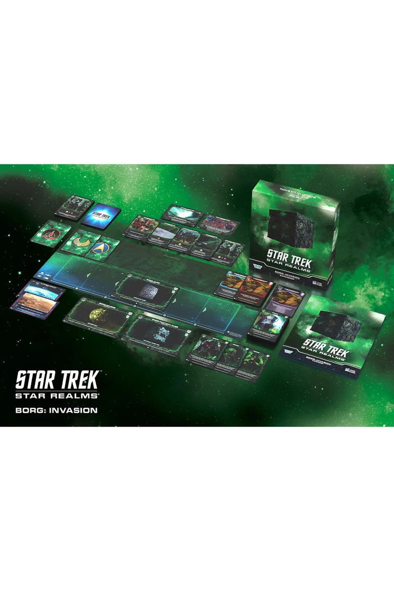 Star Trek Star Realms, Borg Invasion, Expansion Deck Building Card Game 14+, Alternate, color, Multicolored